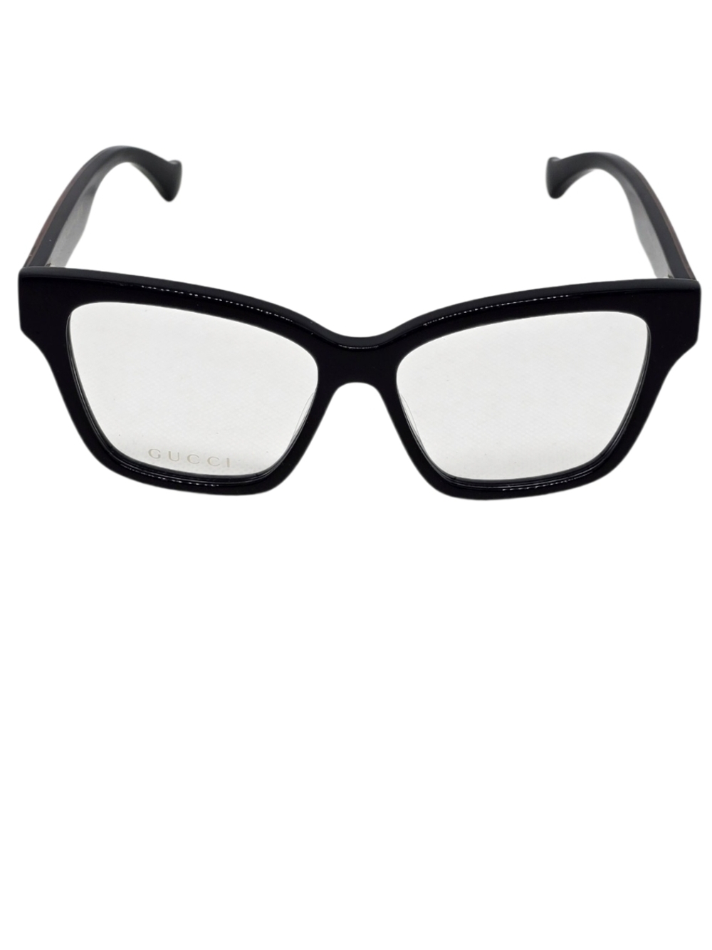 Gucci Black Cat-Eye Women's Glasses with Gold Logo - Picture 3 of 7